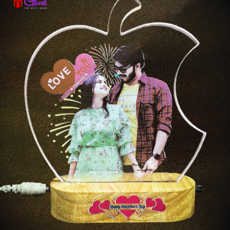 Colour printed Led light lamp (Apple 5x5 inch)