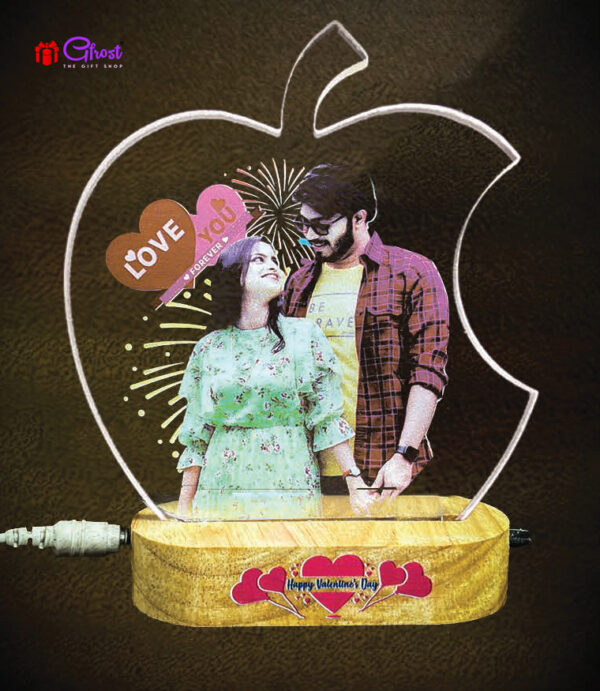 Colour printed Led light lamp (Apple 5x5 inch)