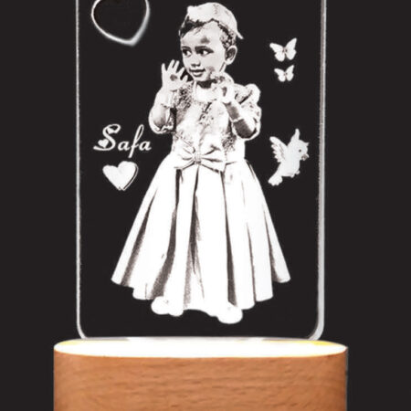 Led light lamp (portrait 4x6 inch)