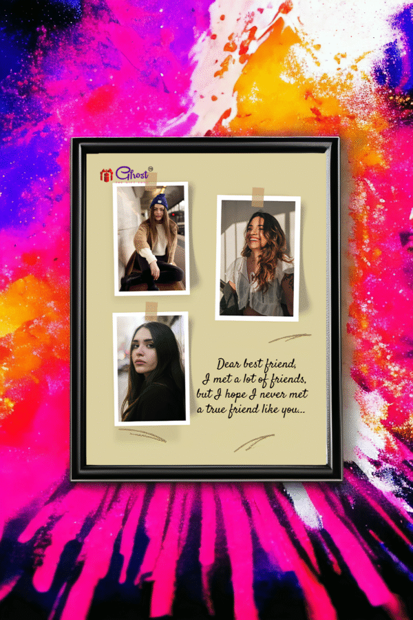 LED photo frame 12x8 inch (Taped polaroid edits)