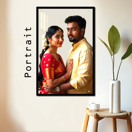 Acrylic UV photo prints-Transparent with border - Black