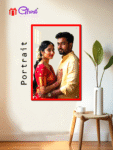 Acrylic UV photo prints-Transparent with border - Red